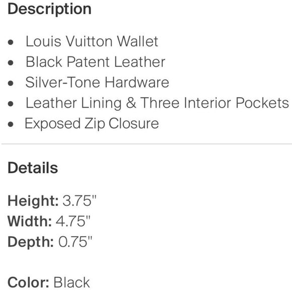 Louis Vuitton Epi Patent Leather Wallet Purse Clutch Black - Picture 10 of 10